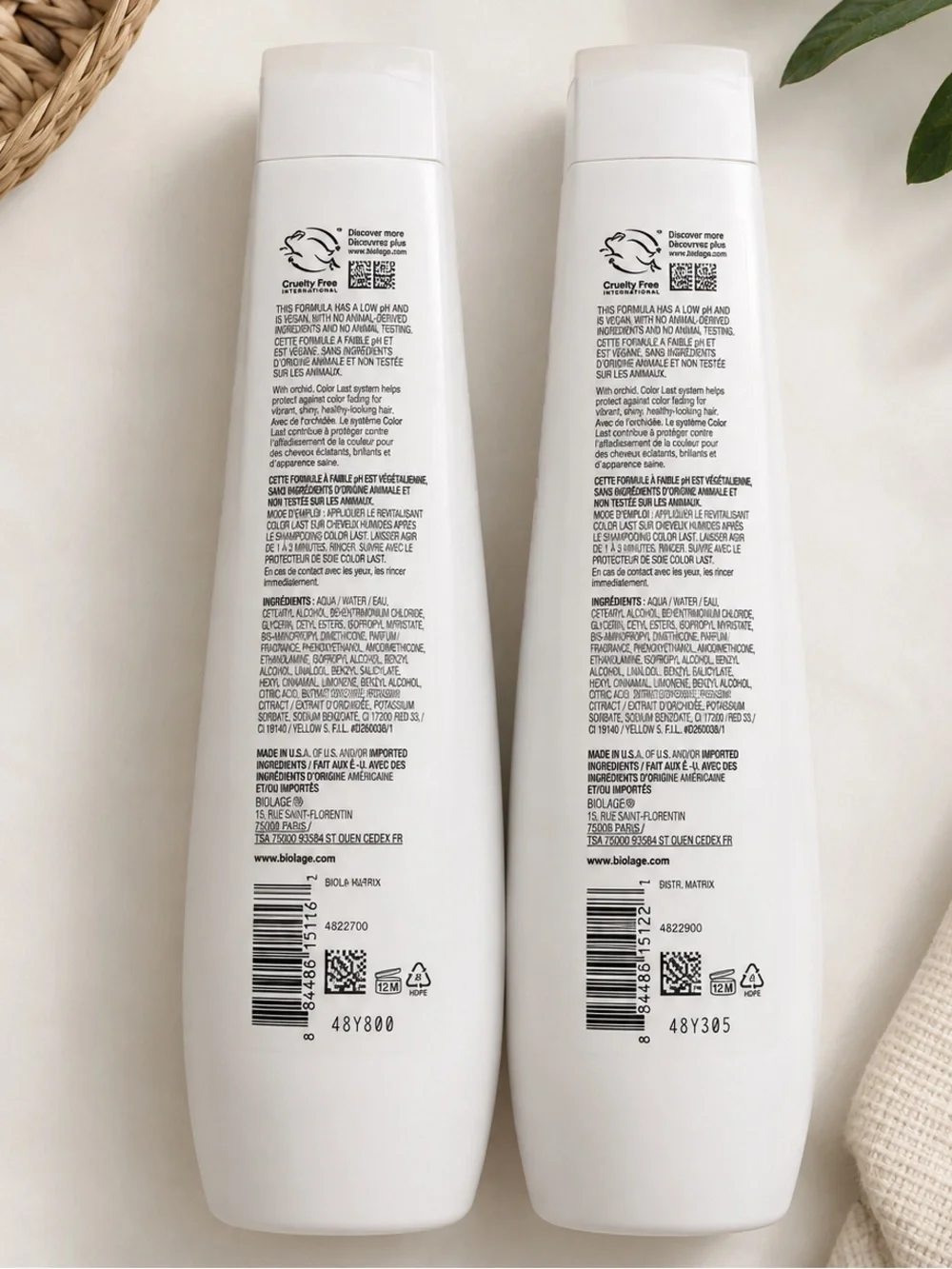 NEW! Biolage Color Last Conditioner 2-Pack Bundle 13.5 oz x 2 Color Treated Hair